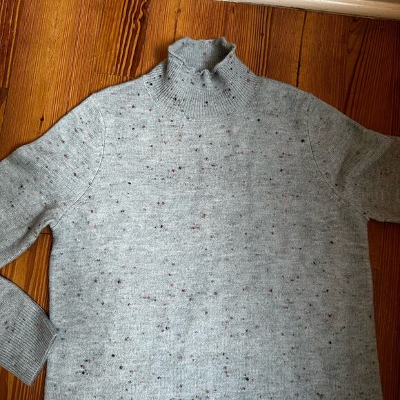 Loft light blue mock neck long sleeve sweater SIZE M - Picture 1 of 6